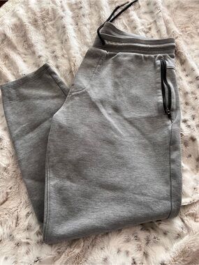 Express Light Gray Drawstring Jogger Pants